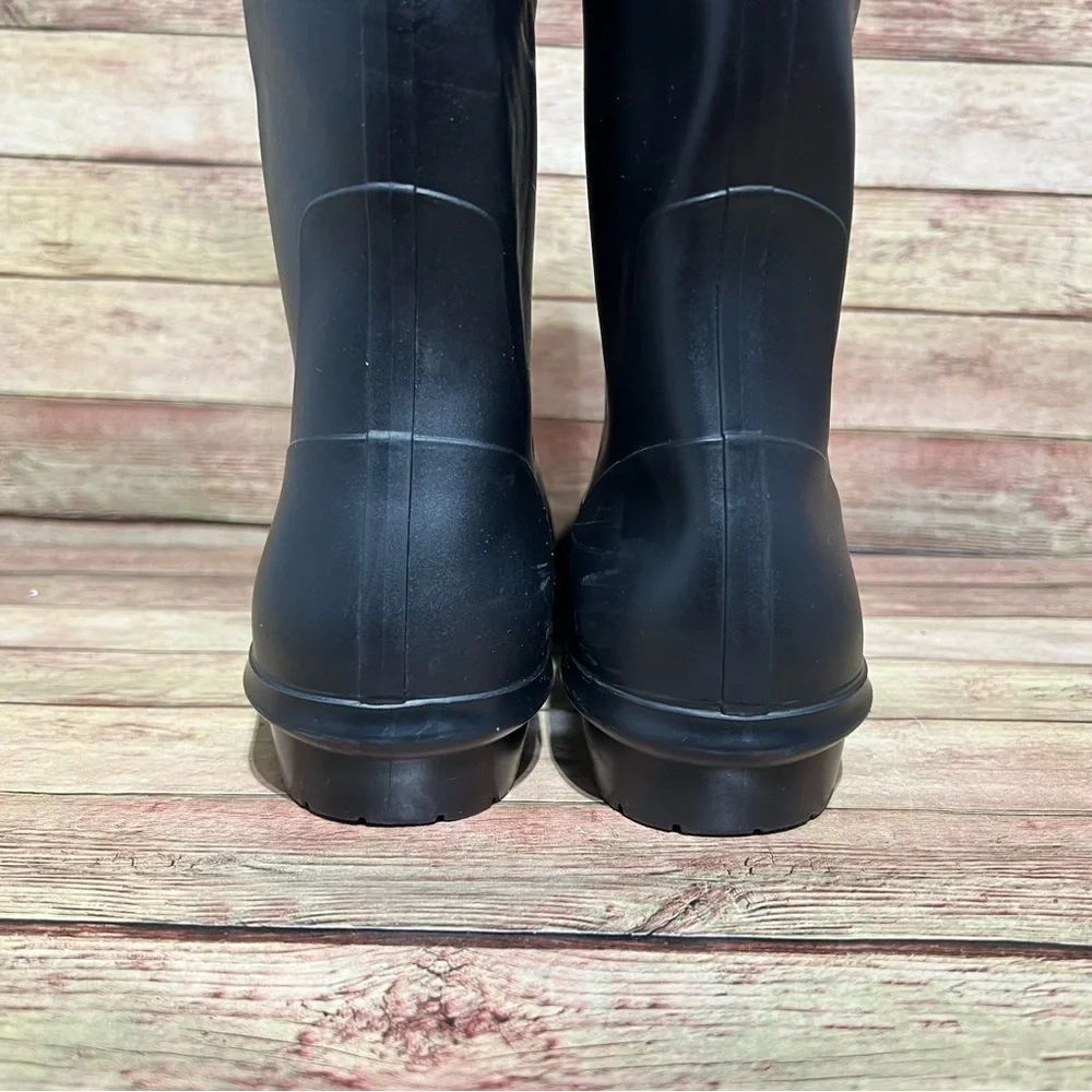Ugg Sienna Matte Black Rain Boots